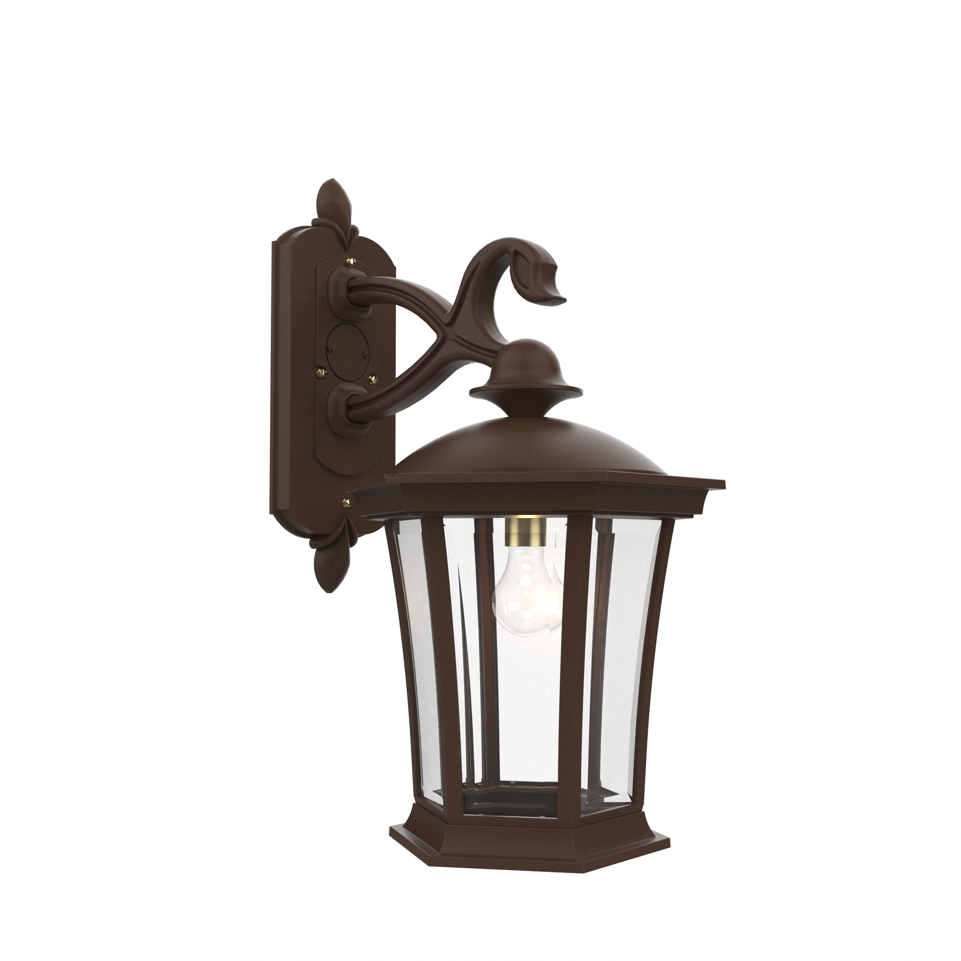 SNOC, WESTMINSTER - WALL MOUNT DECORATIVE ARM DOWN OPEN BOTTOM LARGE 33511, OUTDOOR WALL LIGHTS