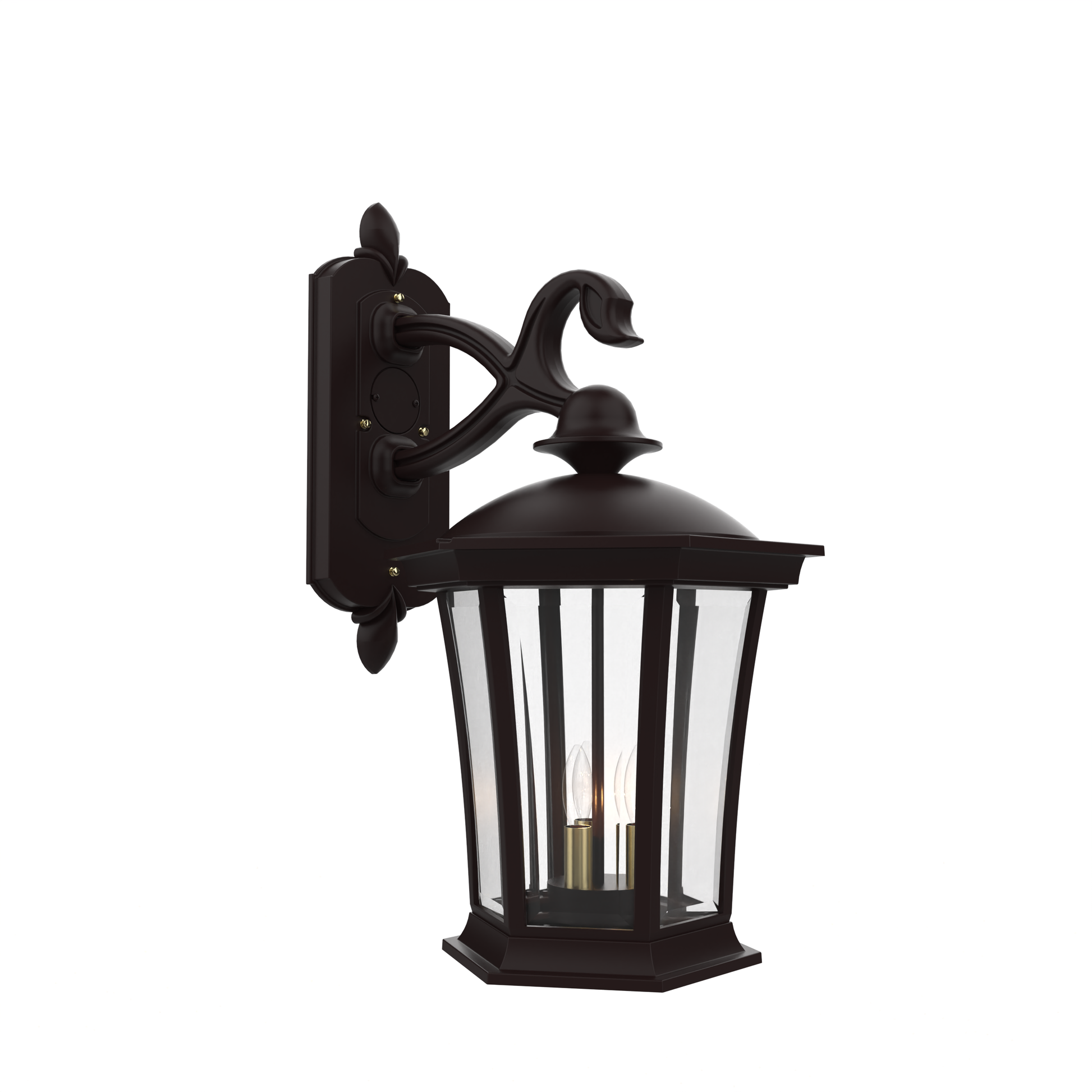 SNOC, WESTMINSTER - WALL MOUNT DECORATIVE ARM DOWN OPEN BOTTOM LARGE 33511, OUTDOOR WALL LIGHTS