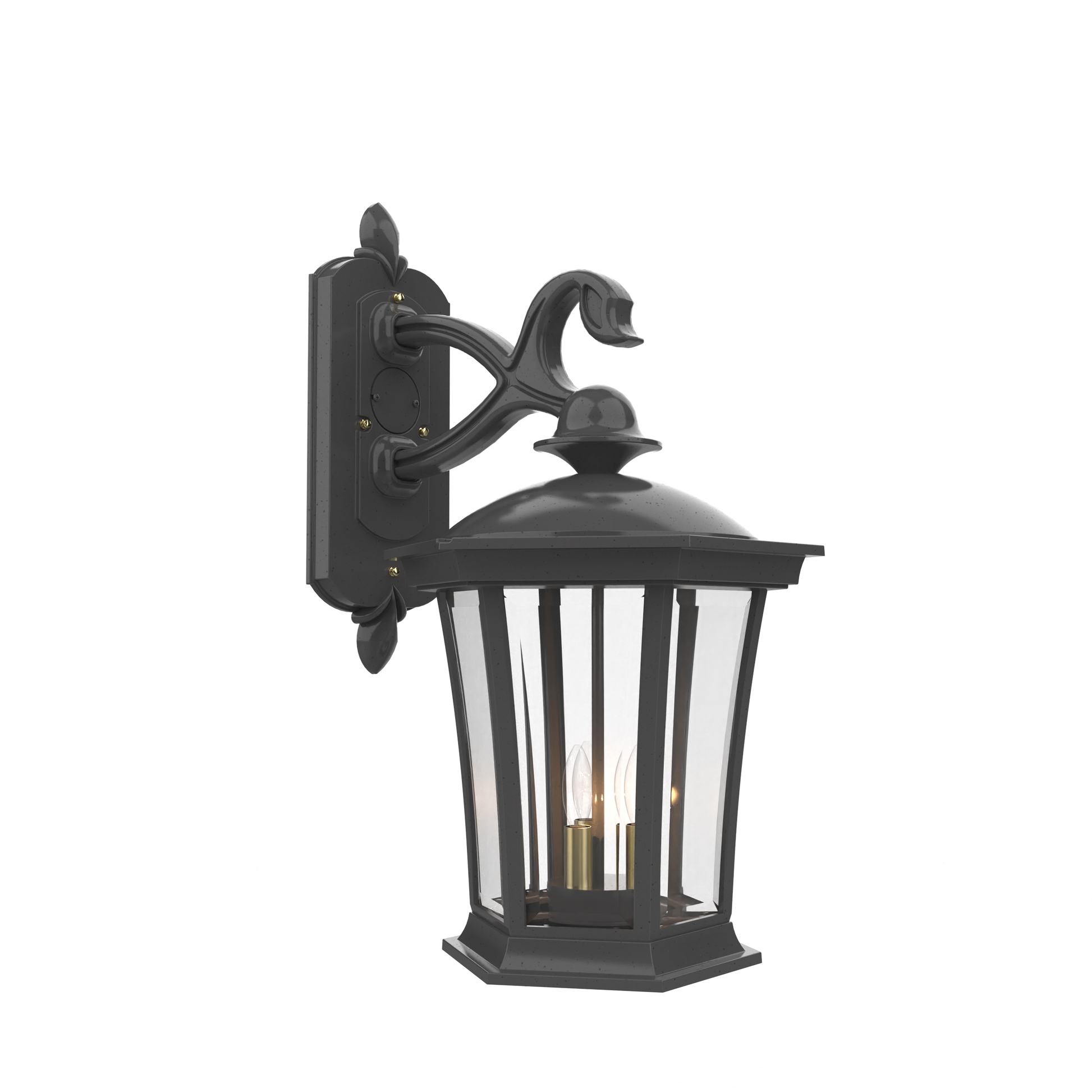 SNOC, WESTMINSTER - WALL MOUNT DECORATIVE ARM DOWN OPEN BOTTOM LARGE 33511, OUTDOOR WALL LIGHTS