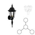SNOC FLORENCE - THREE-HEAD MOUNTING AND CENTER HEAD UP WITH STEM FOR LARGE POST 33720 3A1 - Post