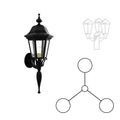 SNOC FLORENCE - 3 HEAD UP MOUNT WITH TALL POST ROD 33720 3A - Post