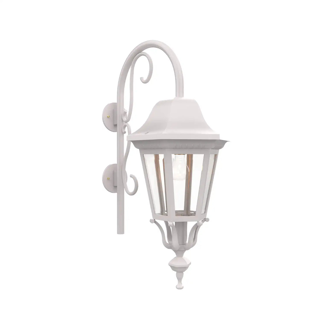 SNOC, FLORENCE - LARGE CLOSED BOTTOM CANE DOWN WALL MOUNT 33798, OUTDOOR WALL LIGHTS