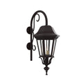 SNOC, FLORENCE - LARGE CLOSED BOTTOM CANE DOWN WALL MOUNT 33798, OUTDOOR WALL LIGHTS