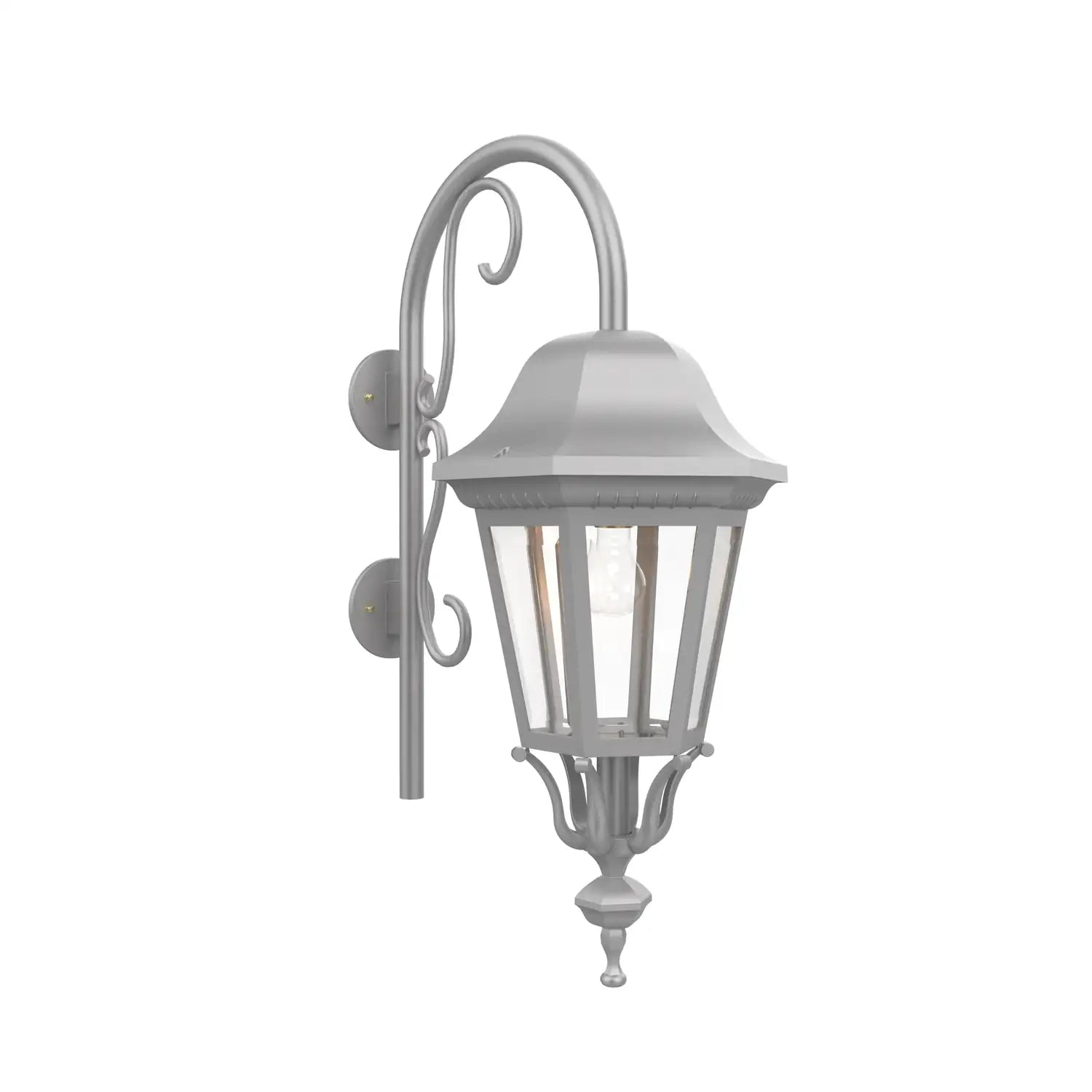 SNOC, FLORENCE - LARGE CLOSED BOTTOM CANE DOWN WALL MOUNT 33798, OUTDOOR WALL LIGHTS