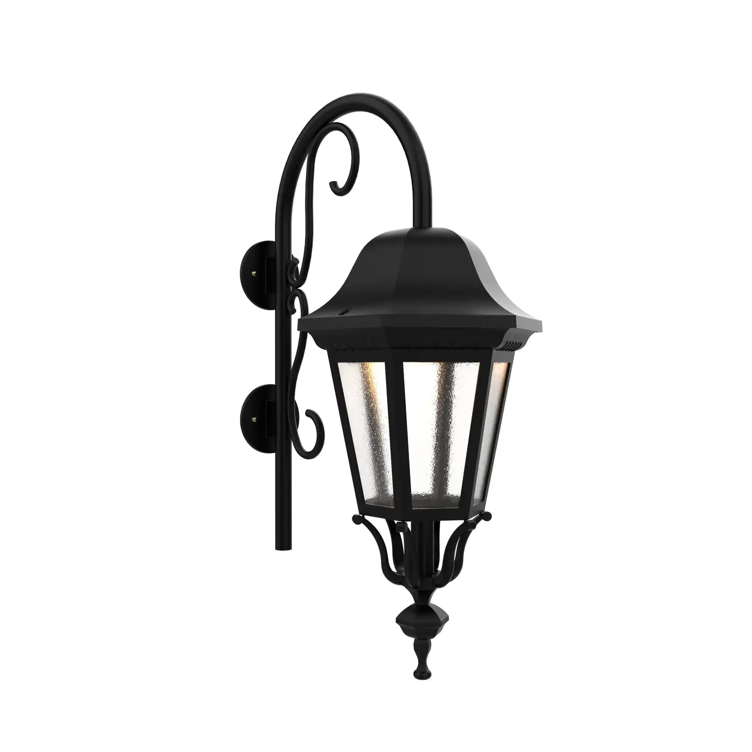 SNOC, FLORENCE - LARGE CLOSED BOTTOM CANE DOWN WALL MOUNT 33798, OUTDOOR WALL LIGHTS