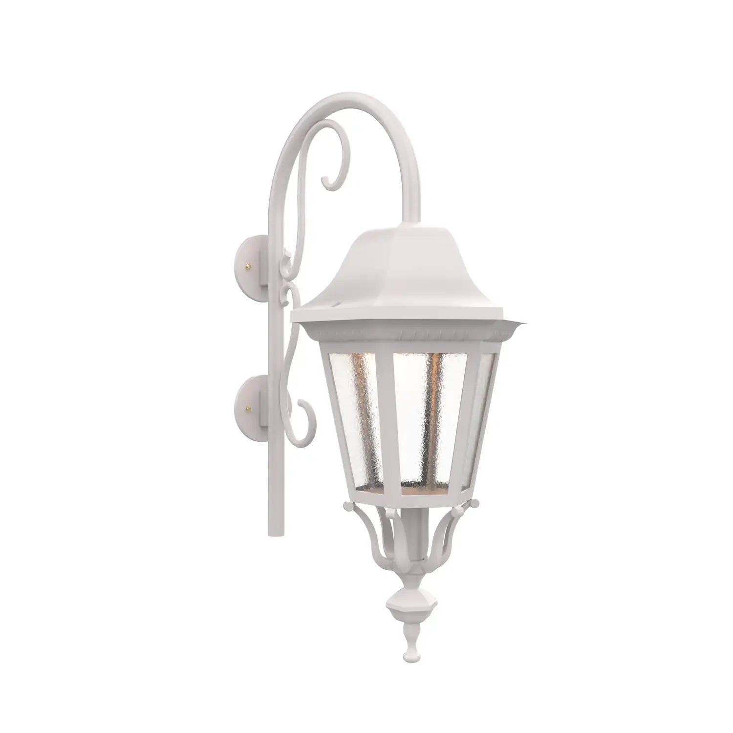 SNOC, FLORENCE - LARGE CLOSED BOTTOM CANE DOWN WALL MOUNT 33798, OUTDOOR WALL LIGHTS