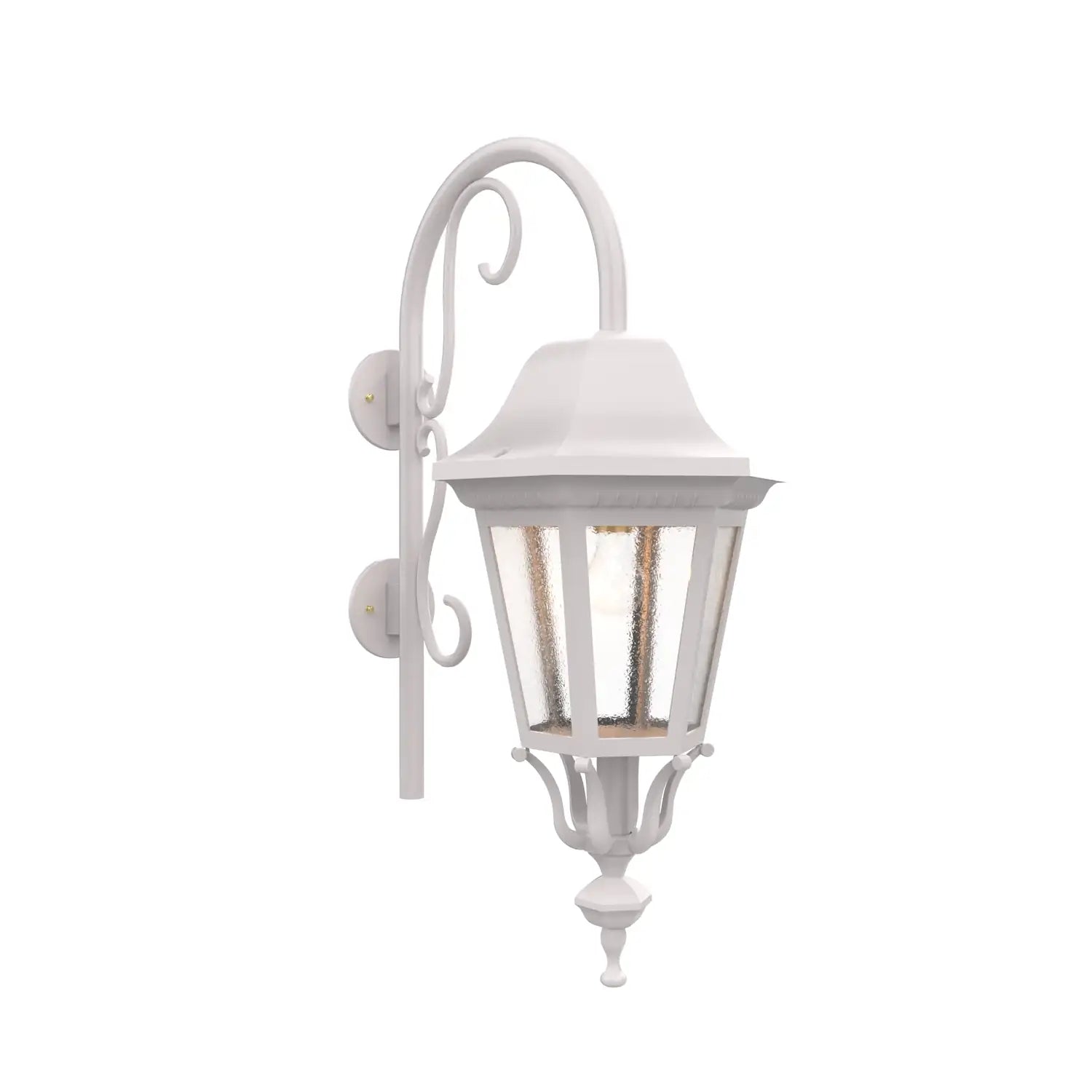SNOC, FLORENCE - LARGE CLOSED BOTTOM CANE DOWN WALL MOUNT 33798, OUTDOOR WALL LIGHTS