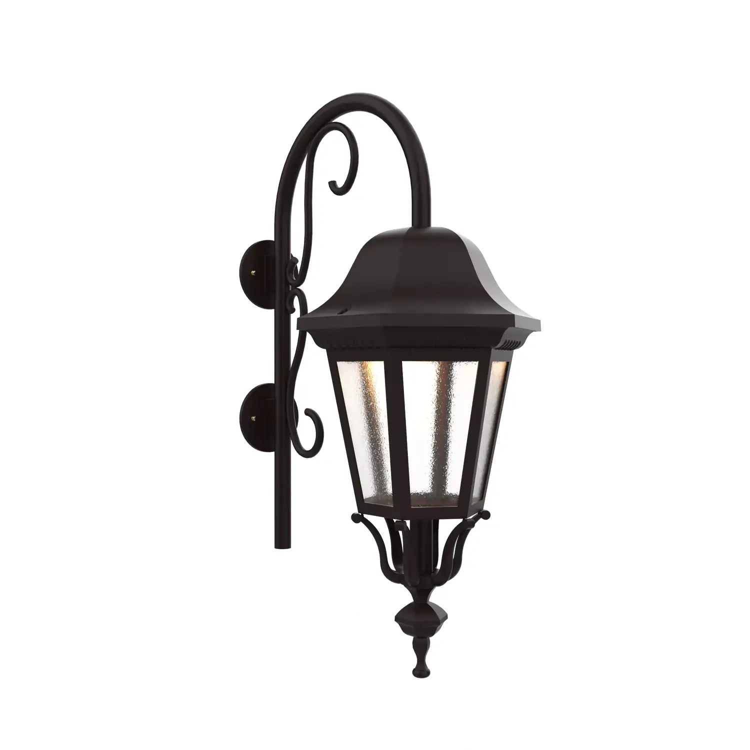 SNOC, FLORENCE - LARGE CLOSED BOTTOM CANE DOWN WALL MOUNT 33798, OUTDOOR WALL LIGHTS