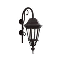 SNOC, FLORENCE - LARGE CLOSED BOTTOM CANE DOWN WALL MOUNT 33798, OUTDOOR WALL LIGHTS