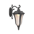 SNOC, MUNICH - WALL MOUNT DECORATIVE ARM DOWN CLOSED BOTTOM LARGE 34283, OUTDOOR WALL LIGHTS