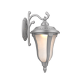 SNOC, MUNICH - WALL MOUNT DECORATIVE ARM DOWN CLOSED BOTTOM LARGE 34283, OUTDOOR WALL LIGHTS
