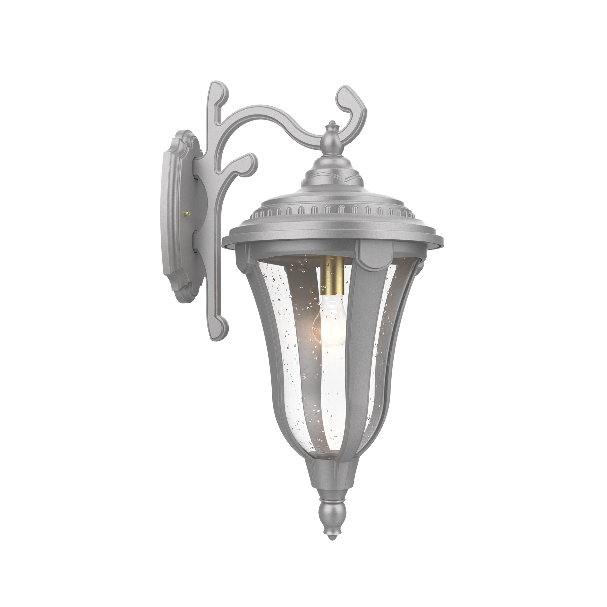 SNOC, MUNICH - WALL MOUNT DECORATIVE ARM DOWN CLOSED BOTTOM LARGE 34283, OUTDOOR WALL LIGHTS