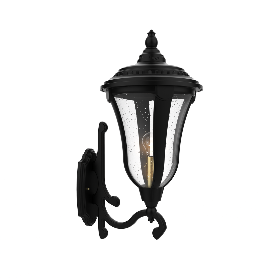 SNOC, MUNICH - WALL MOUNT DECORATIVE ARM UP LARGE 34287, OUTDOOR WALL LIGHTS