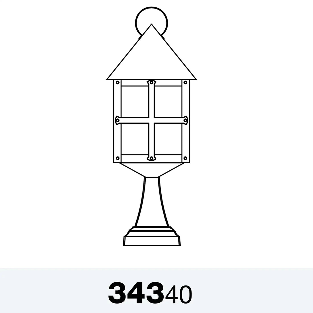 SNOC MONTEBELLO - LARGE PEDESTAL MOUNT 34340 - Post
