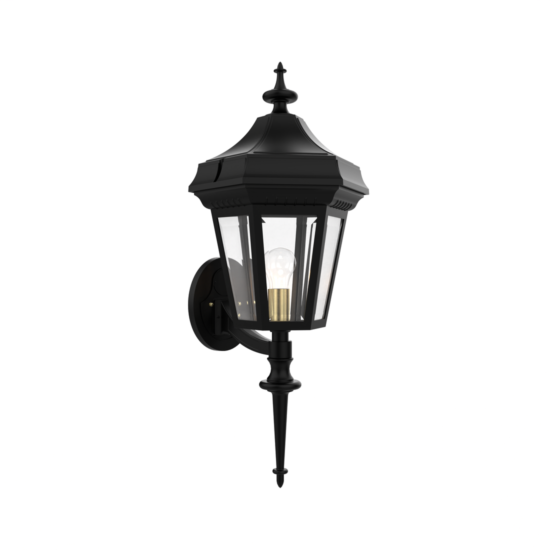 SNOC, OXFORD - WALL MOUNTED UPRIGHT WITH QUEEN ROD 34820, OUTDOOR WALL LIGHTS