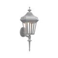 SNOC, OXFORD - WALL MOUNTED UPRIGHT WITH QUEEN ROD 34820, OUTDOOR WALL LIGHTS