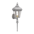 SNOC, OXFORD - WALL MOUNTED UPRIGHT WITH LONG STEM LARGE 34822, OUTDOOR WALL LIGHTS