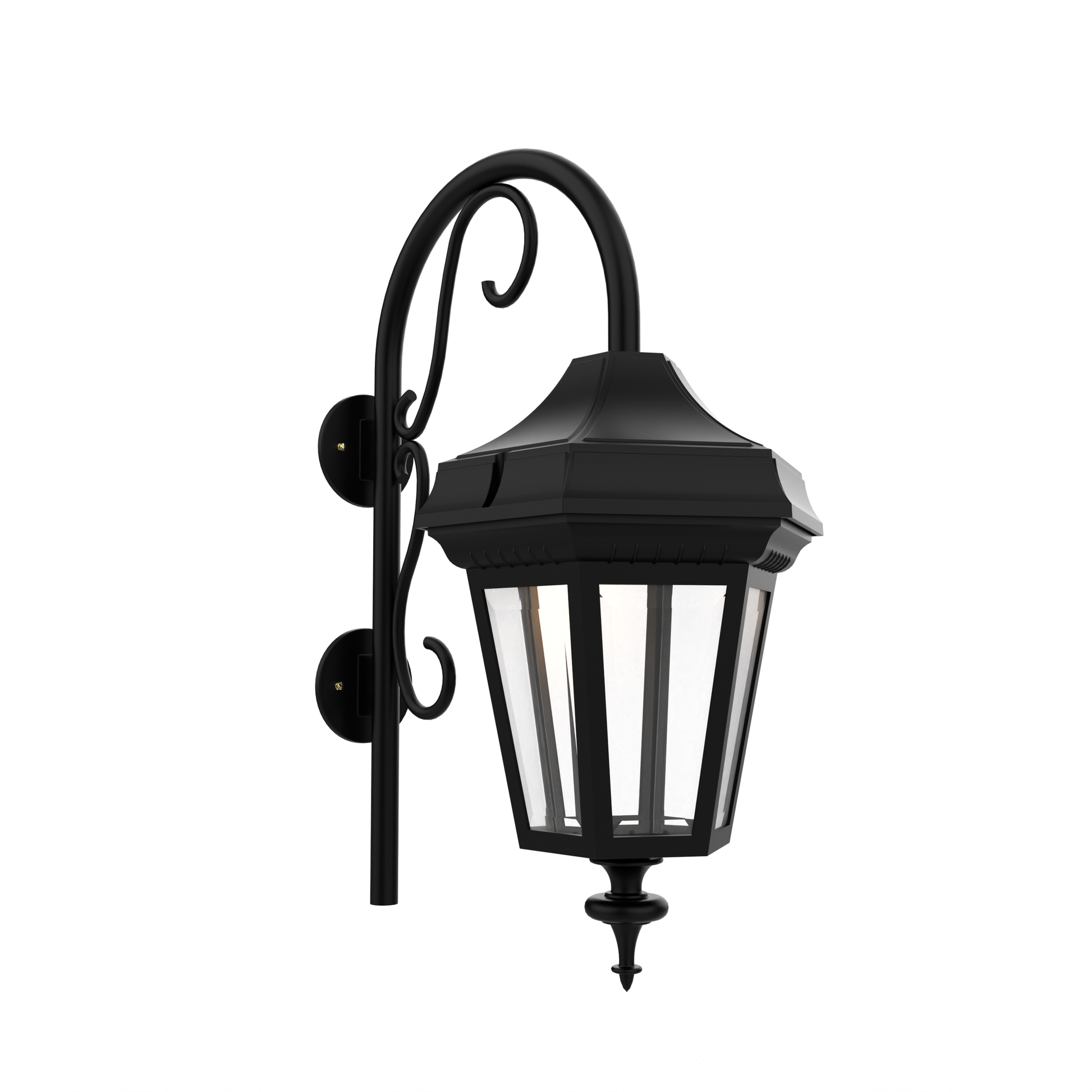 SNOC, OXFORD - LARGE CLOSED BOTTOM CANE WALL MOUNT DOWN 34898, OUTDOOR WALL LIGHTS