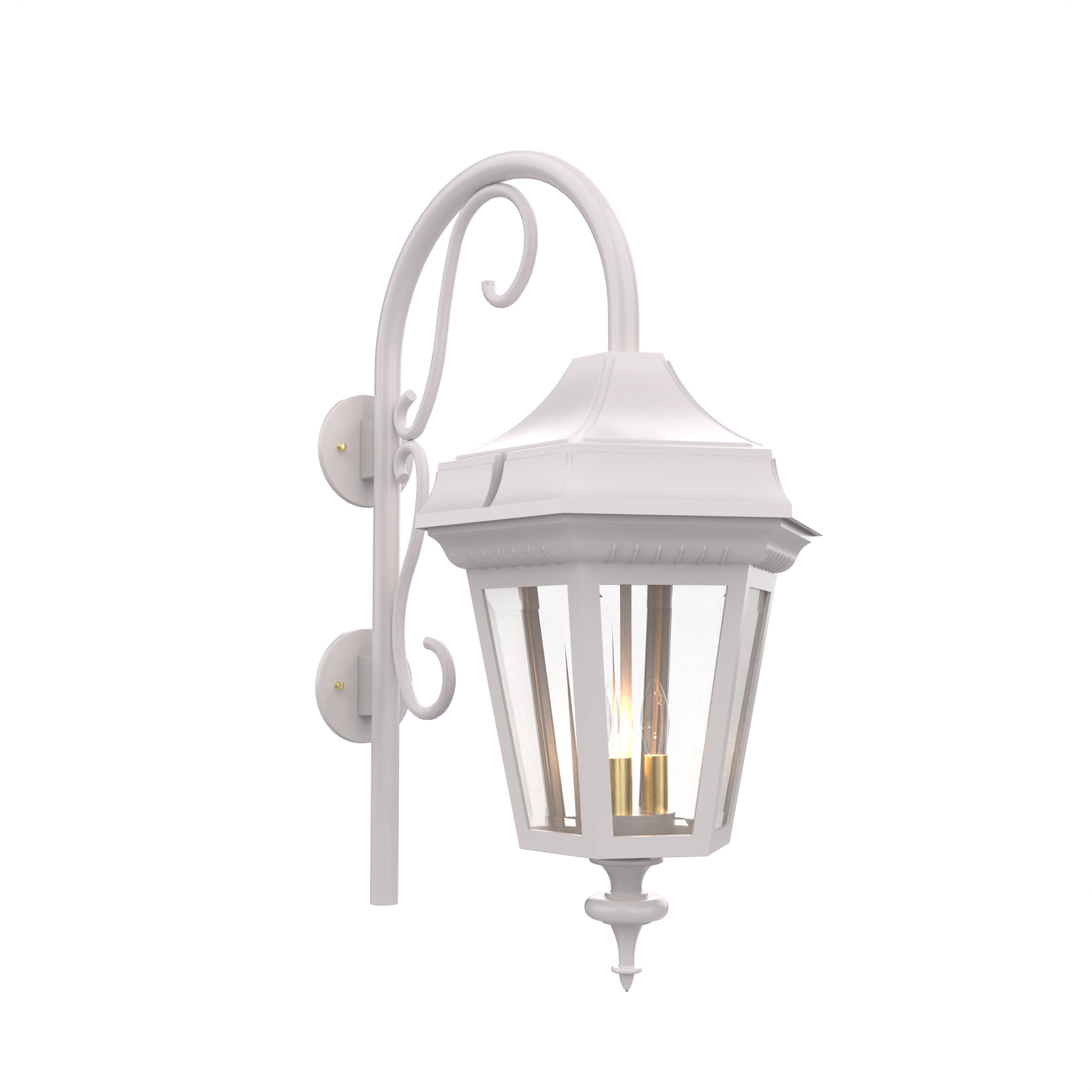 SNOC, OXFORD - LARGE CLOSED BOTTOM CANE WALL MOUNT DOWN 34898, OUTDOOR WALL LIGHTS