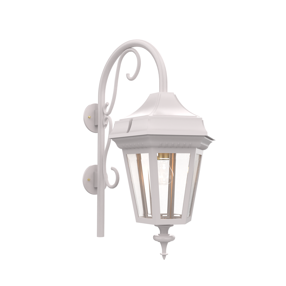 SNOC, OXFORD - LARGE CLOSED BOTTOM CANE WALL MOUNT DOWN 34898, OUTDOOR WALL LIGHTS