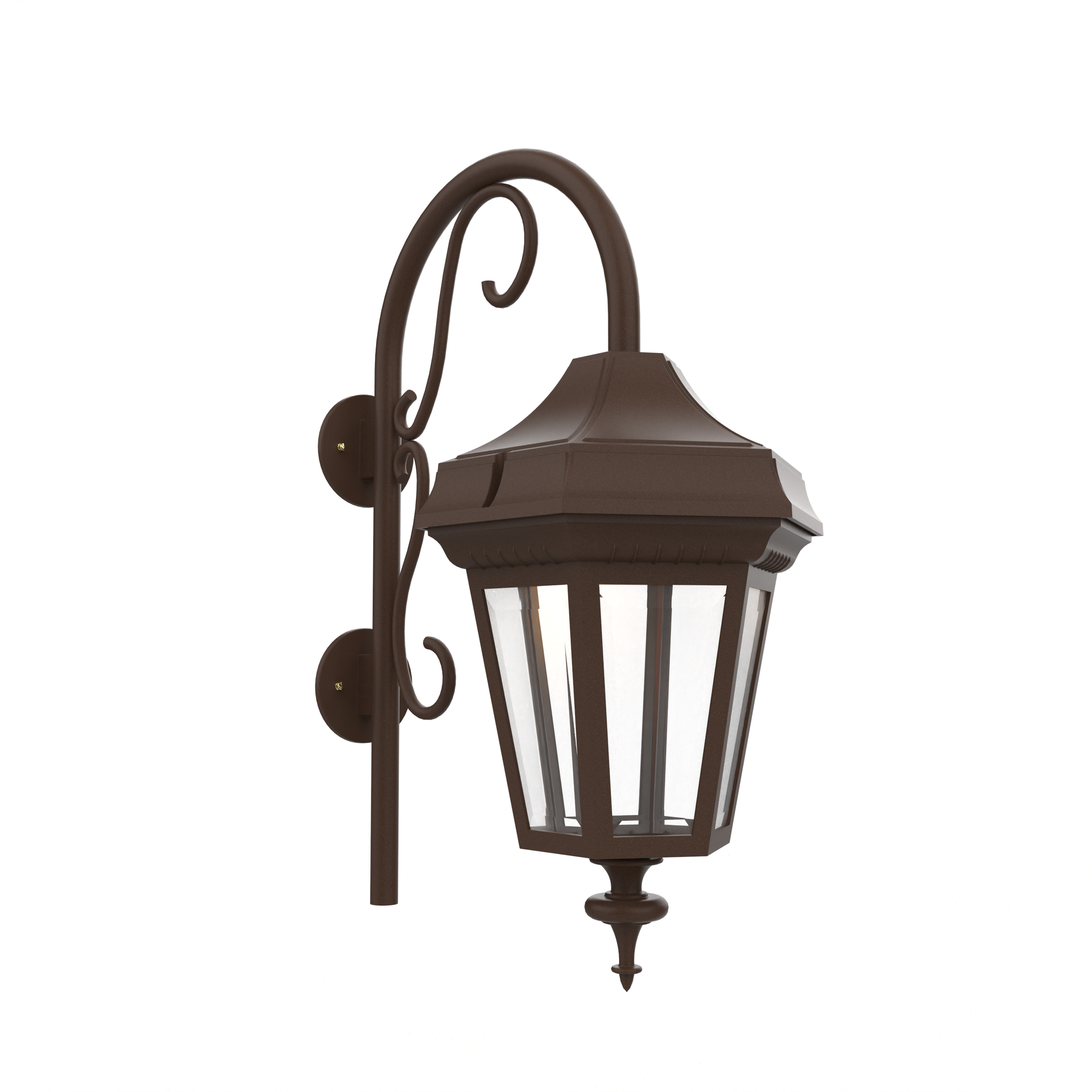 SNOC, OXFORD - LARGE CLOSED BOTTOM CANE WALL MOUNT DOWN 34898, OUTDOOR WALL LIGHTS