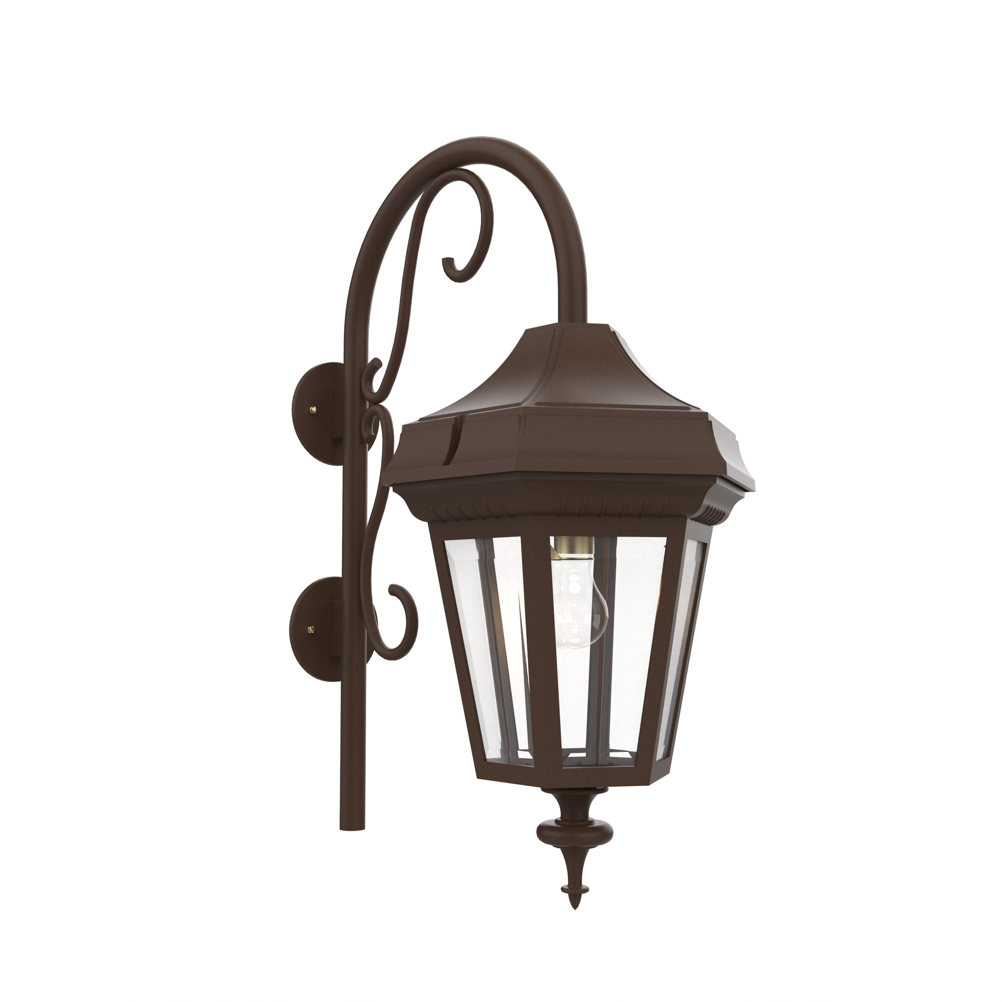 SNOC, OXFORD - LARGE CLOSED BOTTOM CANE WALL MOUNT DOWN 34898, OUTDOOR WALL LIGHTS