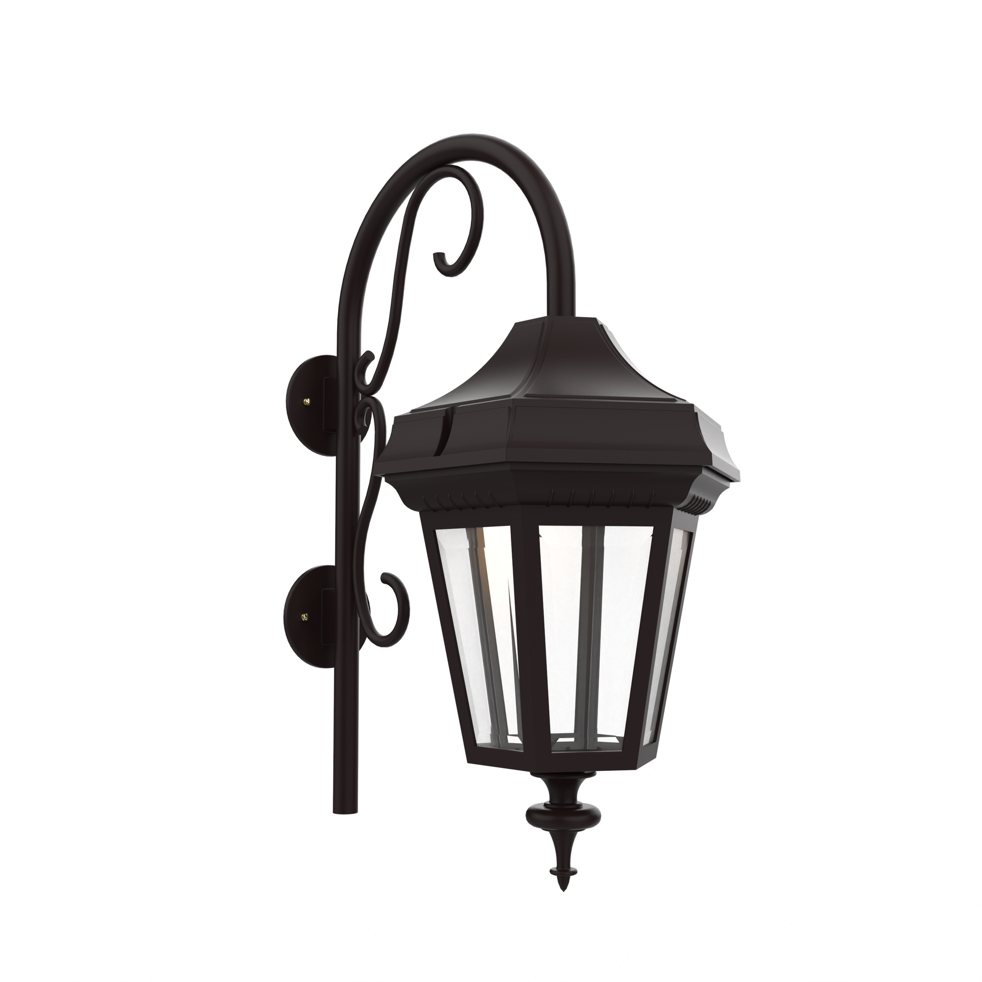 SNOC, OXFORD - LARGE CLOSED BOTTOM CANE WALL MOUNT DOWN 34898, OUTDOOR WALL LIGHTS