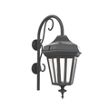 SNOC, OXFORD - LARGE CLOSED BOTTOM CANE WALL MOUNT DOWN 34898, OUTDOOR WALL LIGHTS