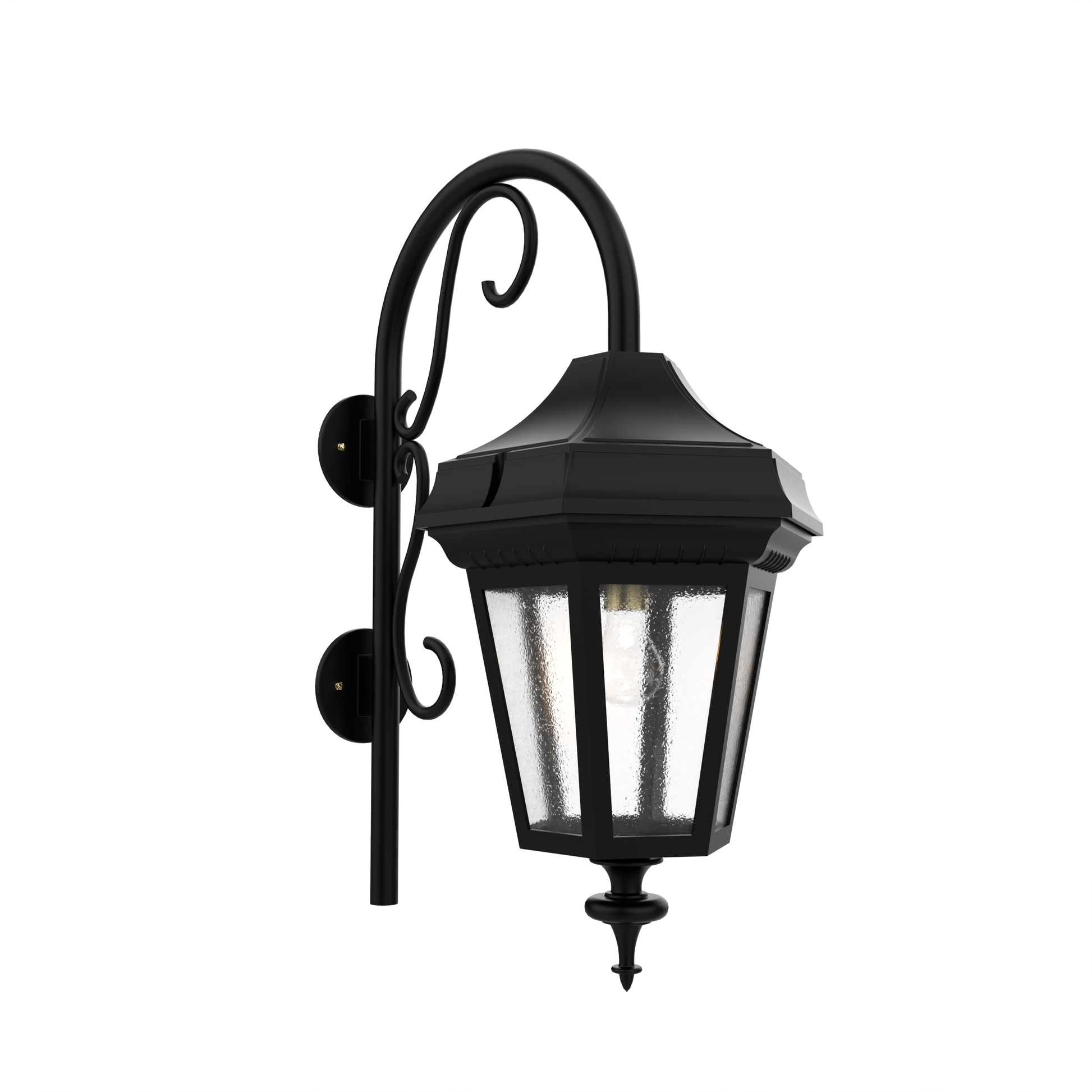 SNOC, OXFORD - LARGE CLOSED BOTTOM CANE WALL MOUNT DOWN 34898, OUTDOOR WALL LIGHTS