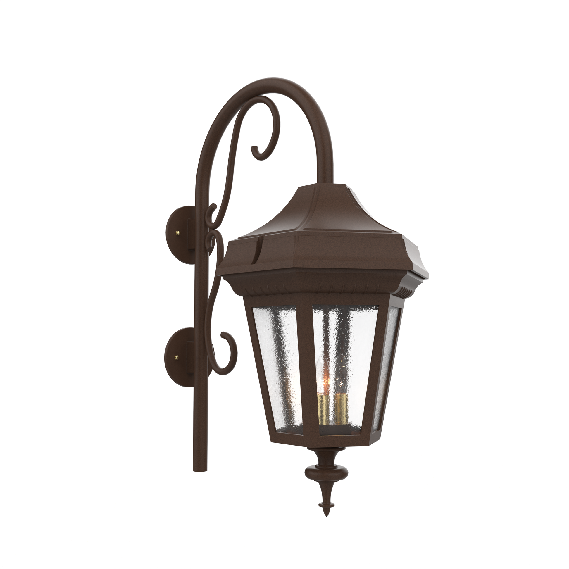 SNOC, OXFORD - LARGE CLOSED BOTTOM CANE WALL MOUNT DOWN 34898, OUTDOOR WALL LIGHTS