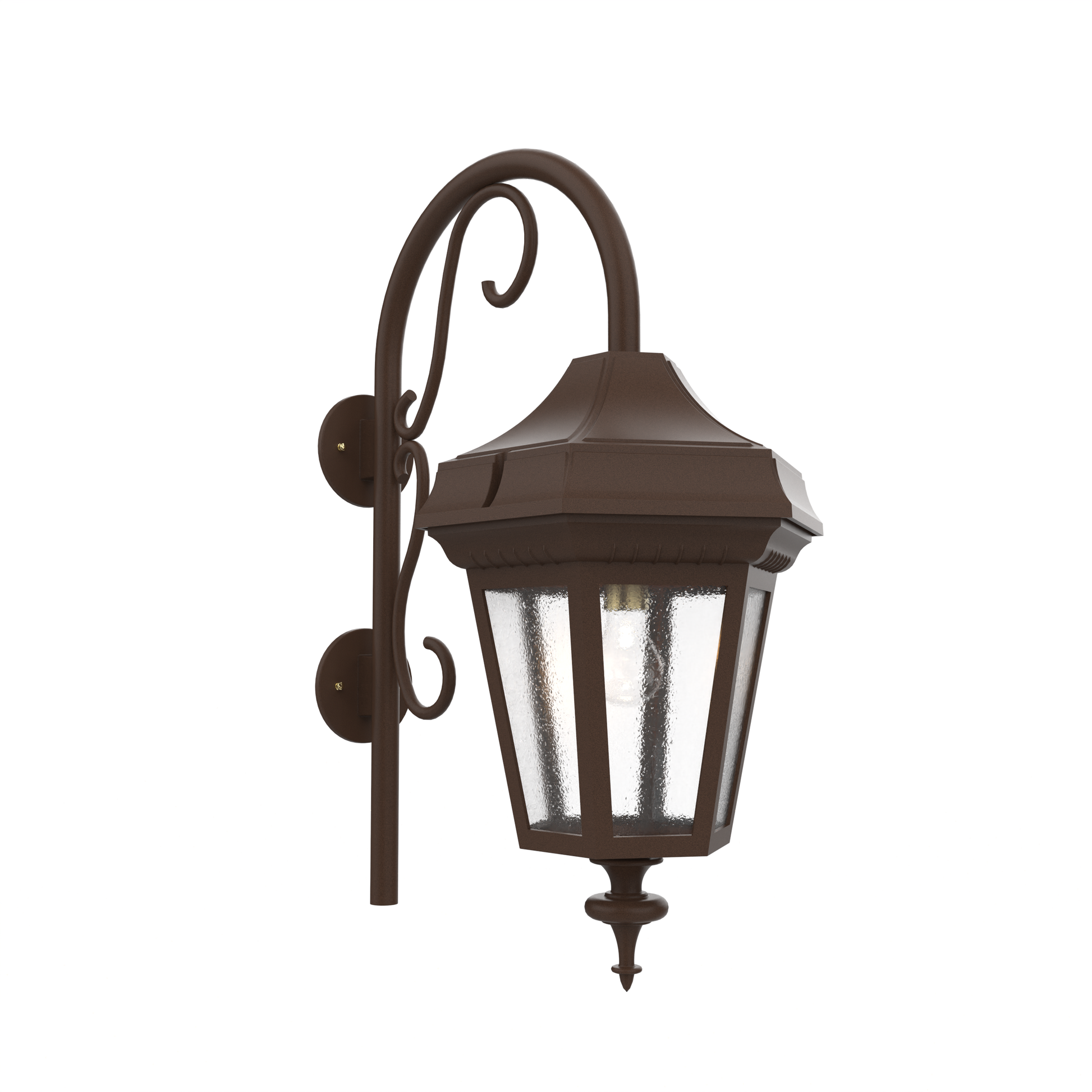 SNOC, OXFORD - LARGE CLOSED BOTTOM CANE WALL MOUNT DOWN 34898, OUTDOOR WALL LIGHTS