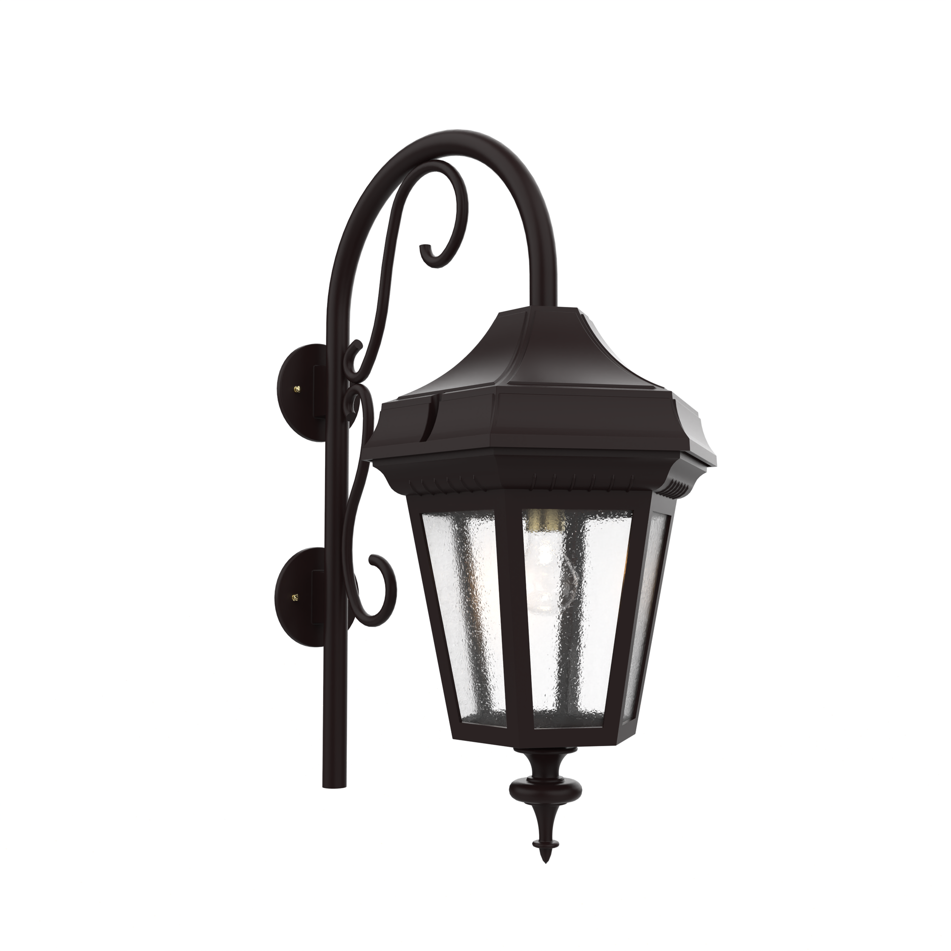 SNOC, OXFORD - LARGE CLOSED BOTTOM CANE WALL MOUNT DOWN 34898, OUTDOOR WALL LIGHTS