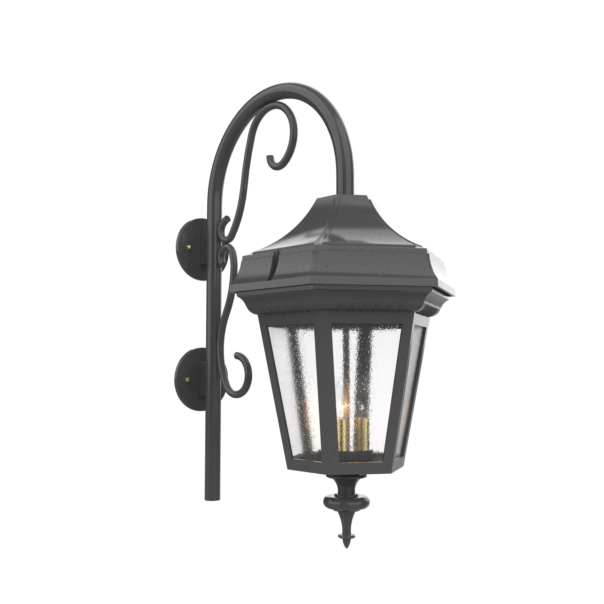 SNOC, OXFORD - LARGE CLOSED BOTTOM CANE WALL MOUNT DOWN 34898, OUTDOOR WALL LIGHTS