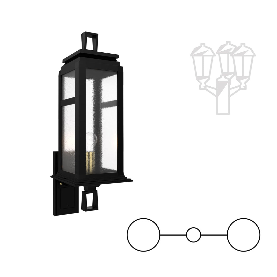 SNOC 65E SERIES - DOUBLE HEAD UP MOUNT FOR LARGE POST 36602 2A - Post