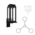 SNOC 65E SERIES - 3 HEAD UP MOUNT FOR LARGE POST 36702 3A - Post
