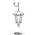 SNOC, MONTPELLIER - CEILING MOUNTING WITH CHAIN CLOSED BOTTOM VERY LARGE FORMAT 43355, OUTDOOR CEILING LIGHT