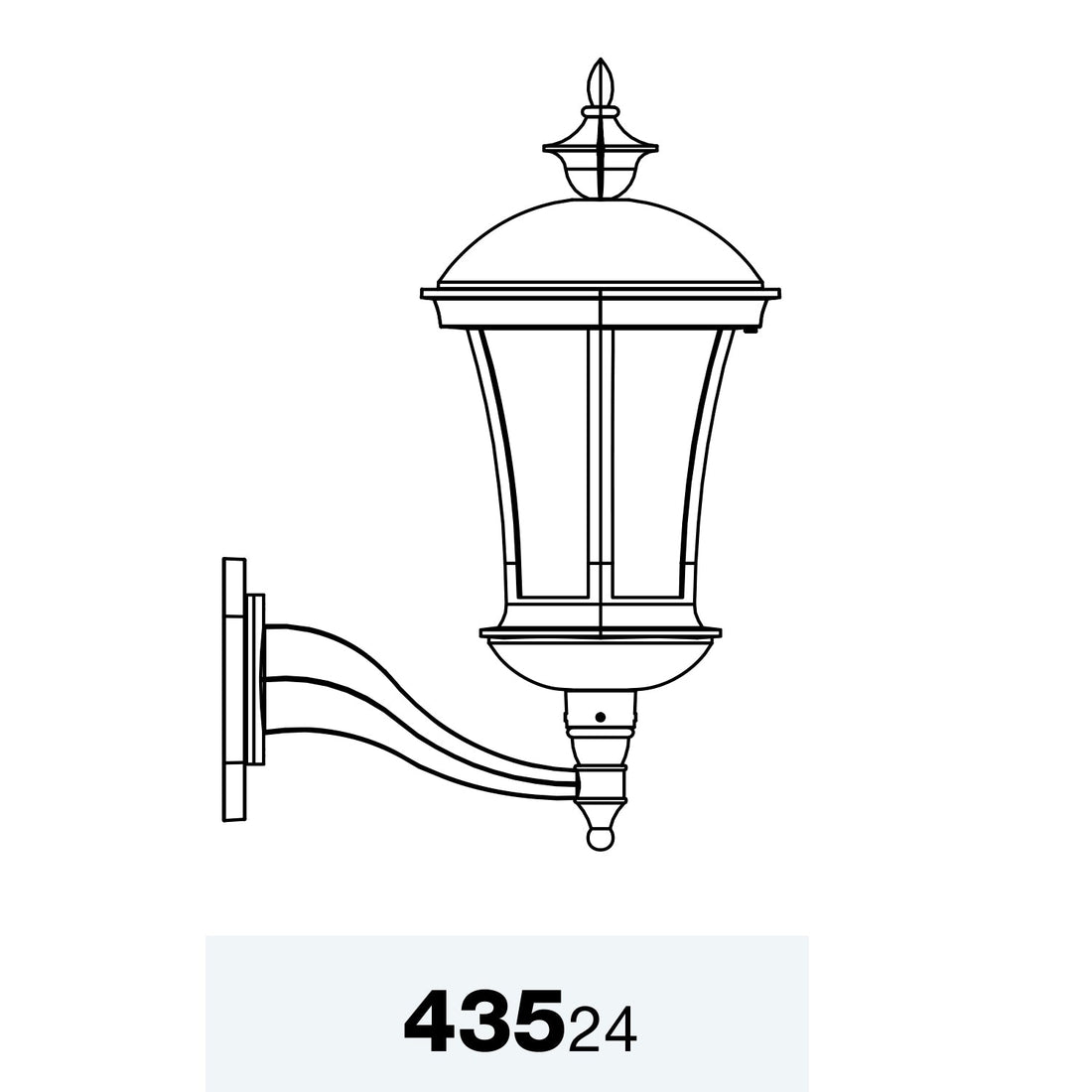 SNOC, WESTMINSTER - EXTRA LARGE TOP MOUNT 43524, OUTDOOR WALL LIGHTS