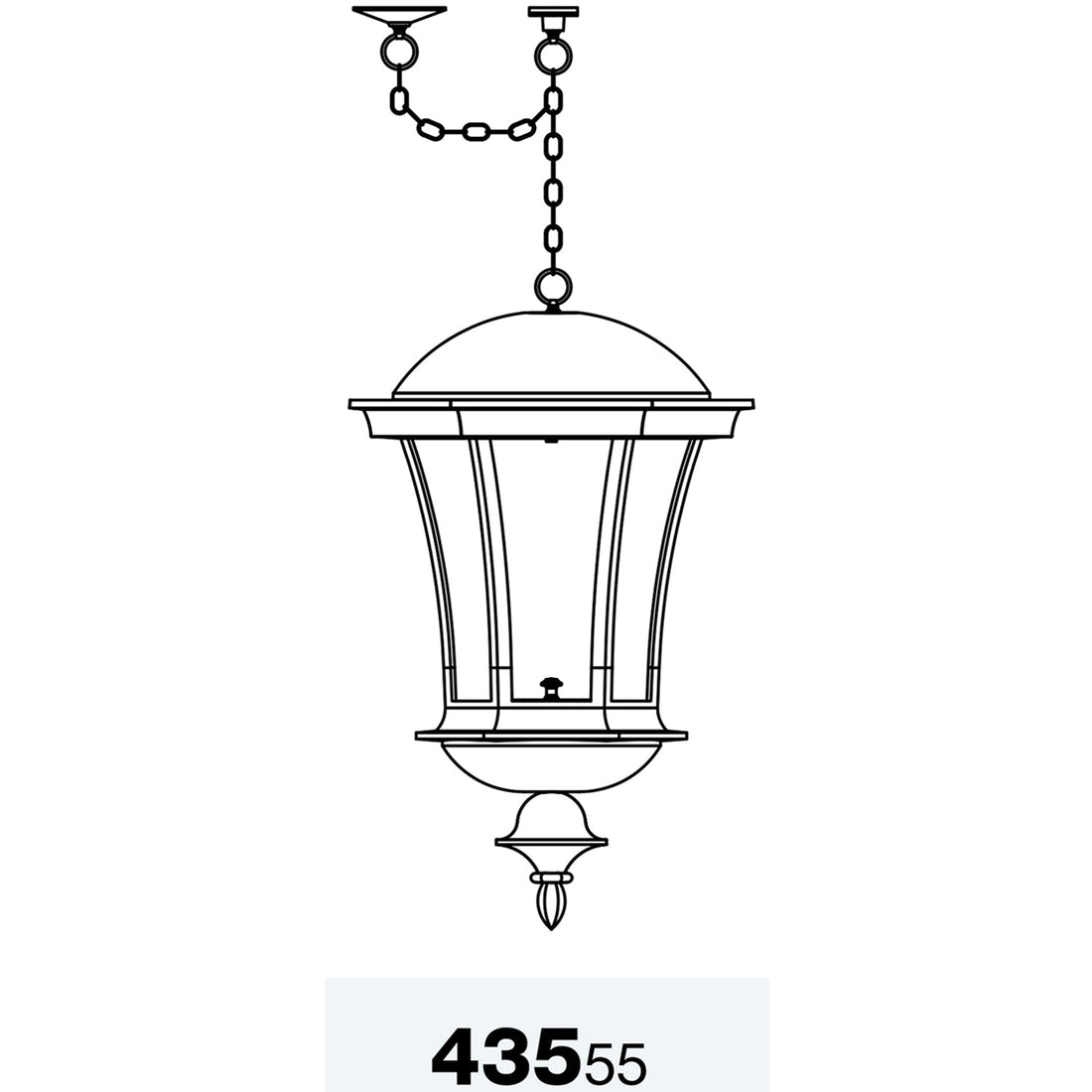 SNOC, WESTMINSTER - CEILING MOUNT WITH EXTRA LARGE CHAIN 43555, OUTDOOR CEILING LIGHT
