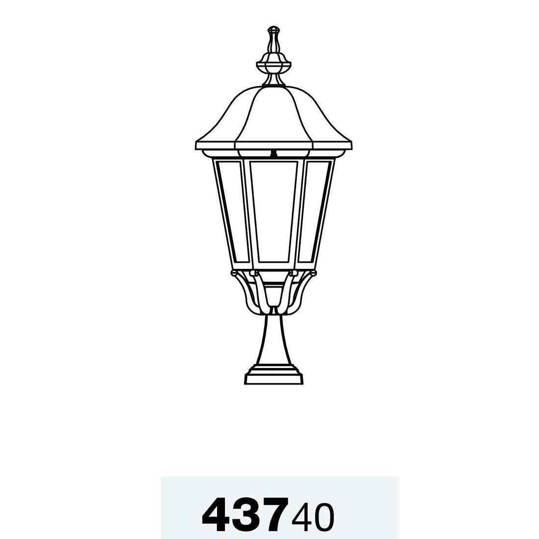 SNOC FLORENCE - EXTRA LARGE PEDESTAL MOUNT 43740 - Post