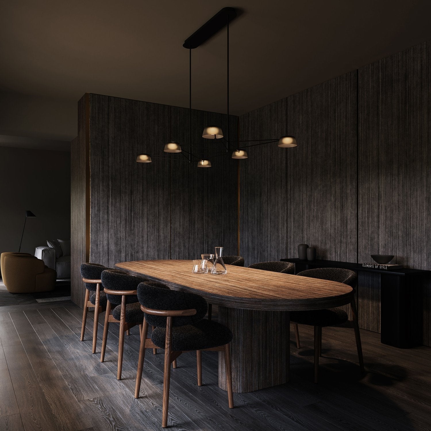 SONNEMAN, RAY RECTANGLE PENDANT, CHANDELIER LIGHT