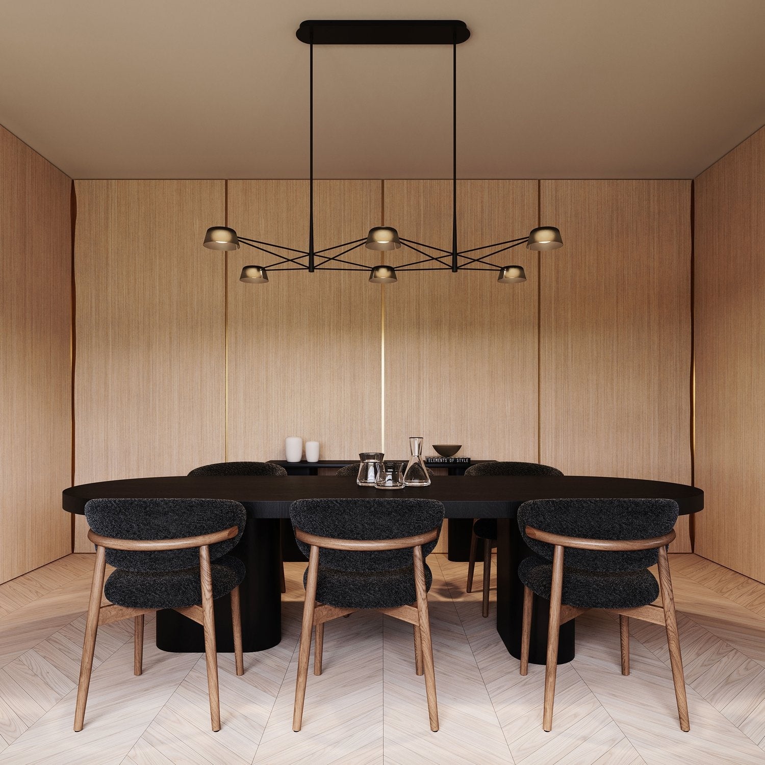 SONNEMAN, RAY RECTANGLE PENDANT, CHANDELIER LIGHT