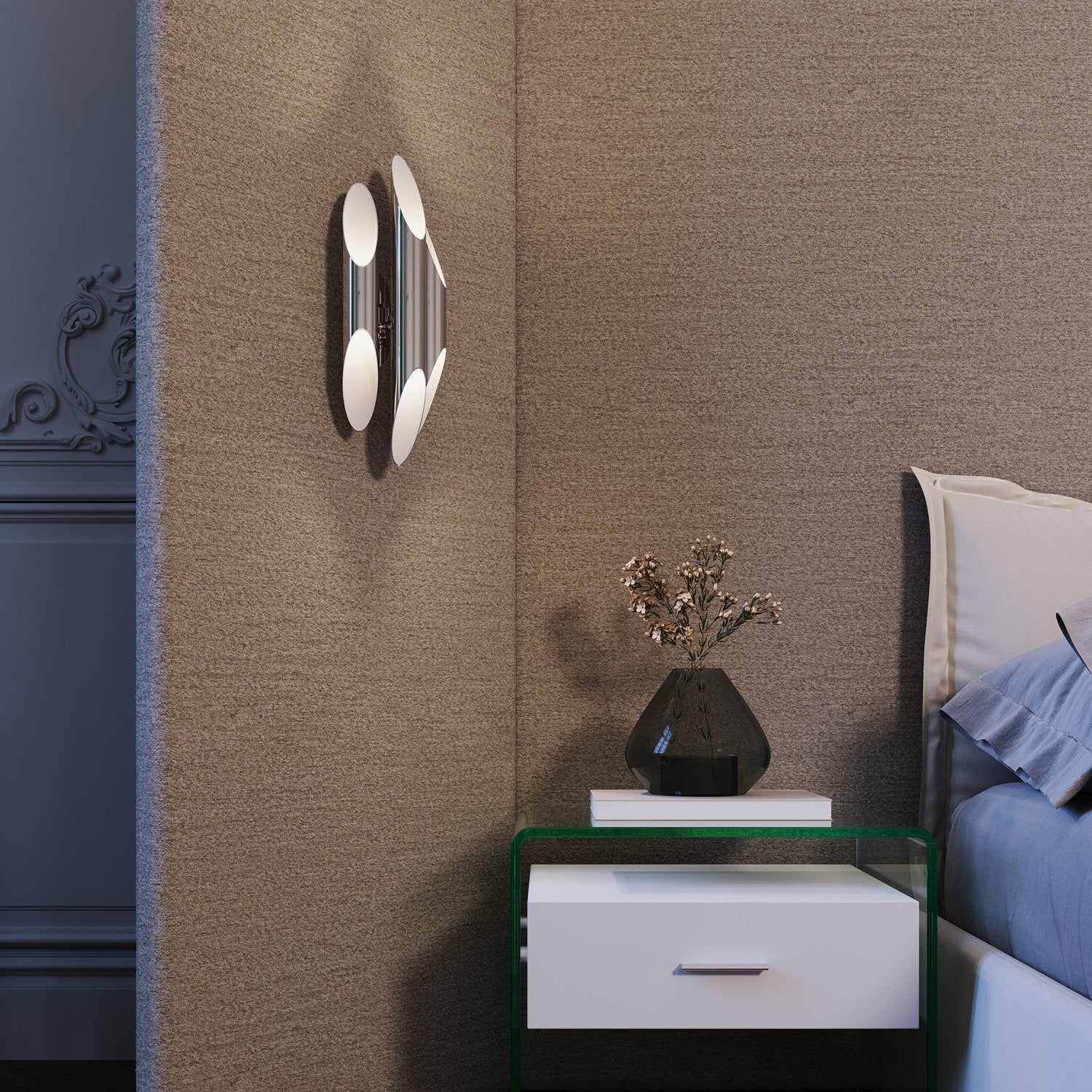 SONNEMAN, CHIMES TRIPLE SCONCE, WALL SCONCES