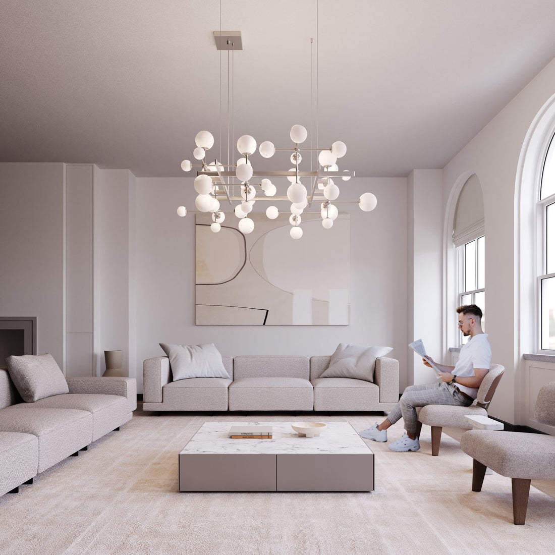 SONNEMAN, NEBULA SQUARE LED PENDANT, PENDANT LIGHT