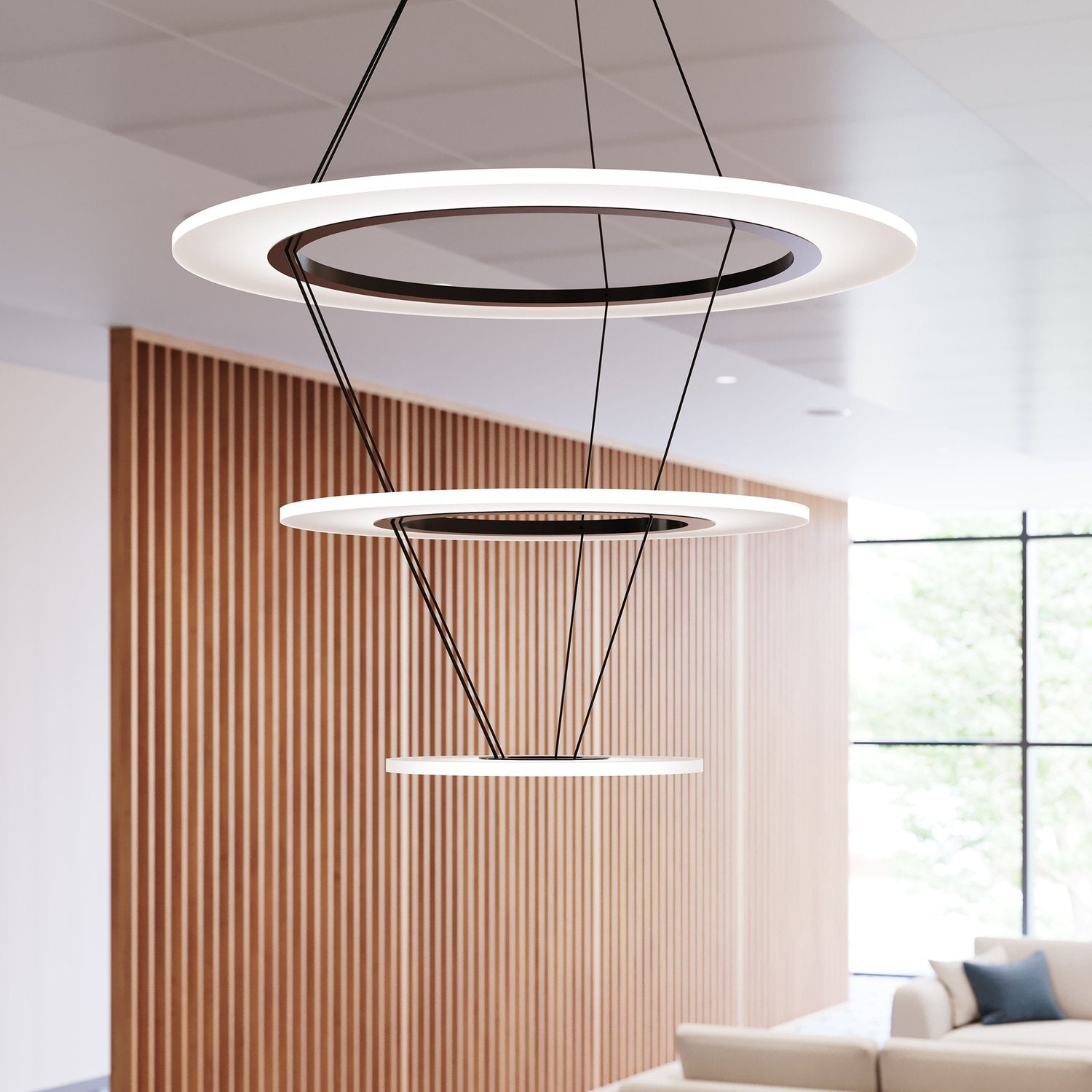 SONNEMAN, ARCTIC RINGS TRIPLE LED RING PENDANT, PENDANT LIGHT