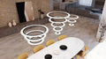 SONNEMAN, ARCTIC RINGS TRIPLE LED RING PENDANT, PENDANT LIGHT
