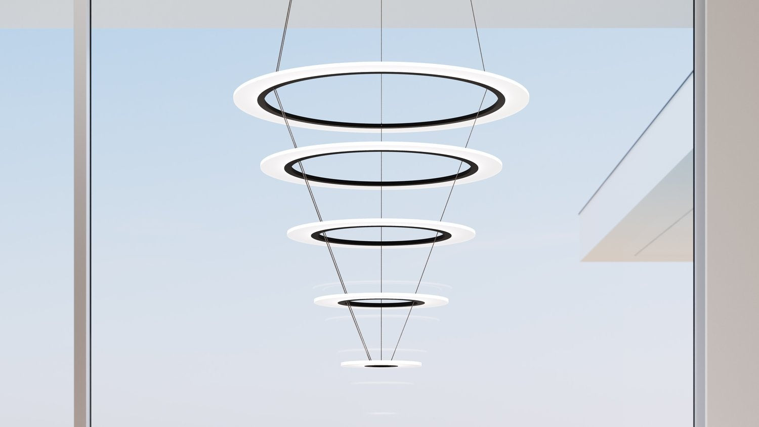 SONNEMAN, ARCTIC RINGS TRIPLE LED RING PENDANT, PENDANT LIGHT