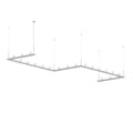 SONNEMAN, INTERVALS ZIG-ZAG LED PENDANT ETCHED CYLINDER UPLIGHT TRIM, PENDANT LIGHT