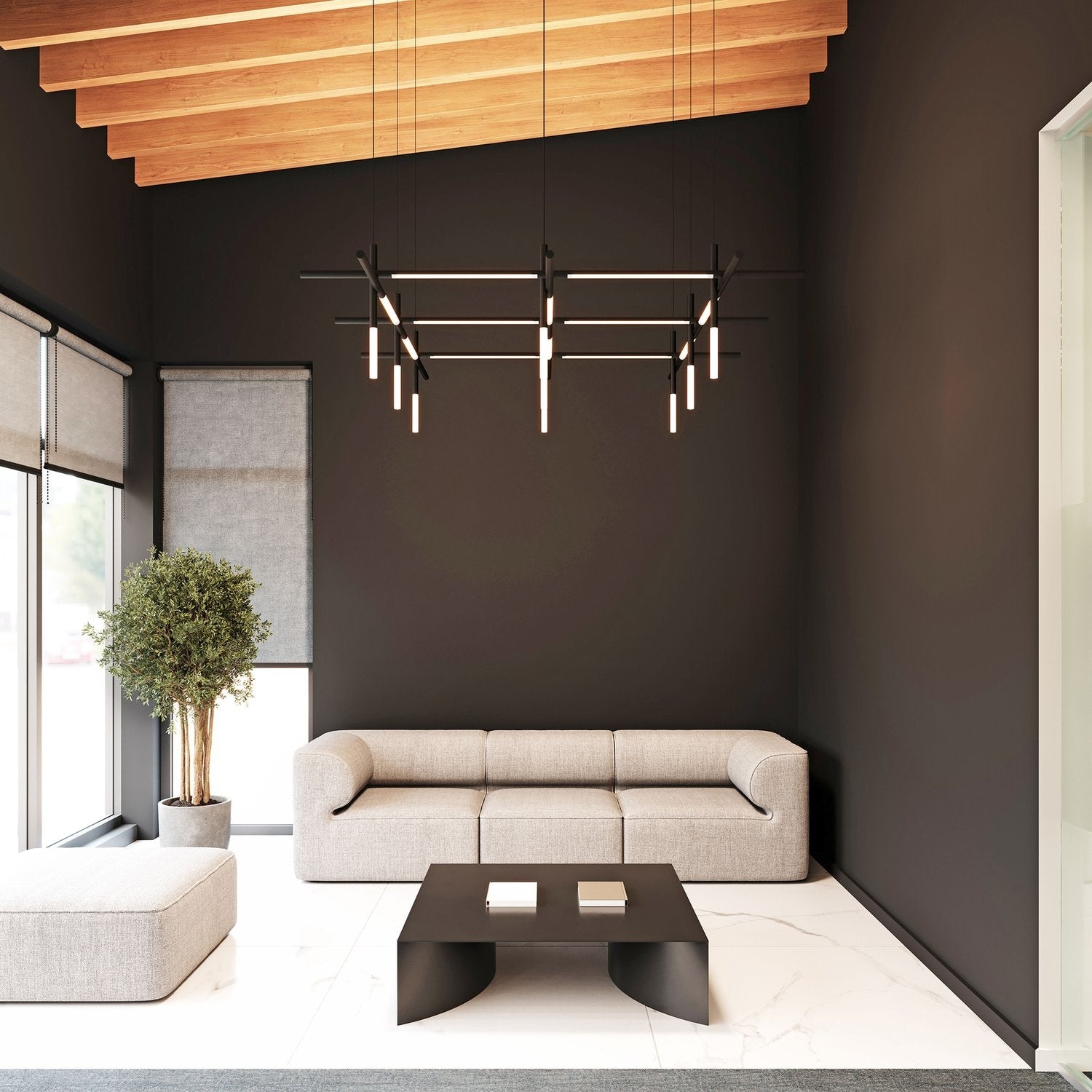 SONNEMAN, LABYRINTH SQUARE PENDANT, PENDANT LIGHT