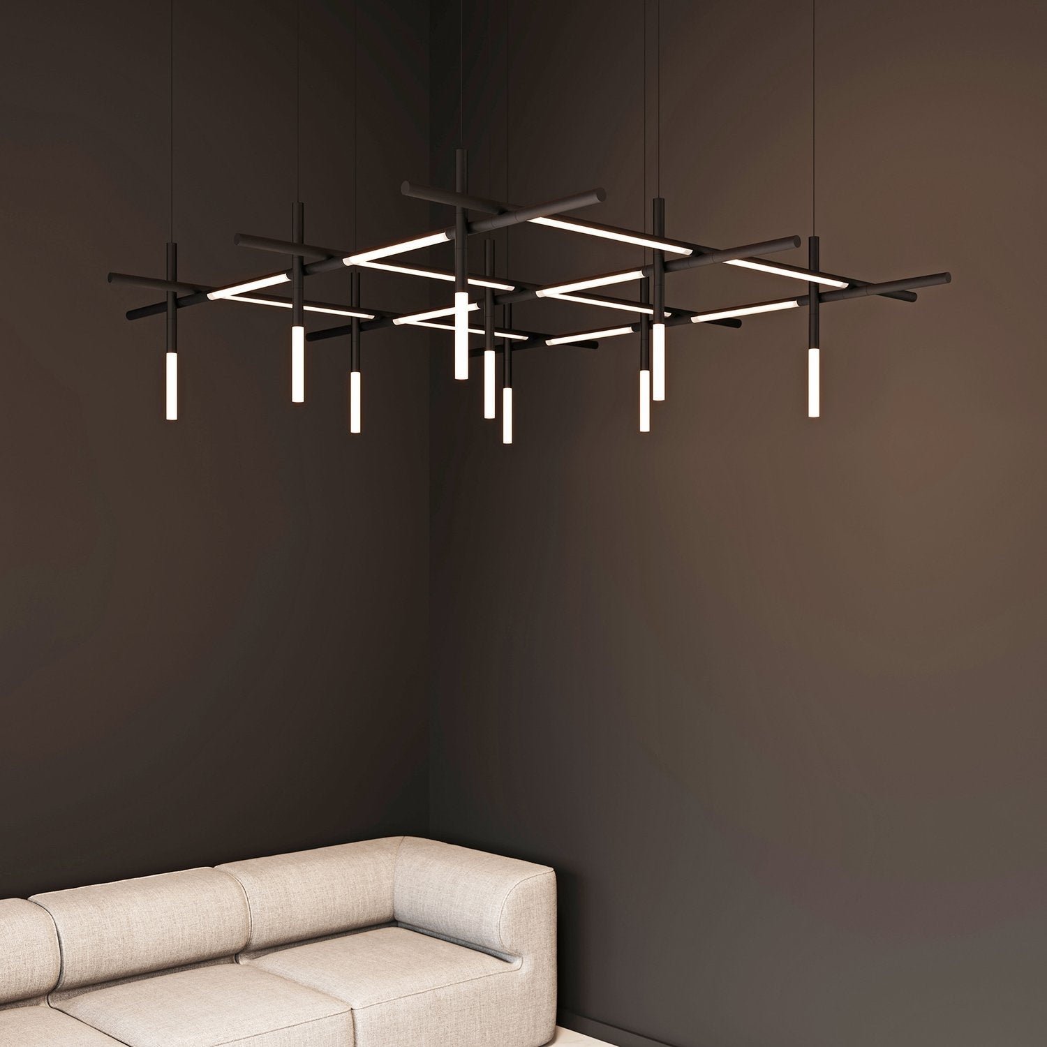 SONNEMAN, LABYRINTH SQUARE PENDANT, PENDANT LIGHT