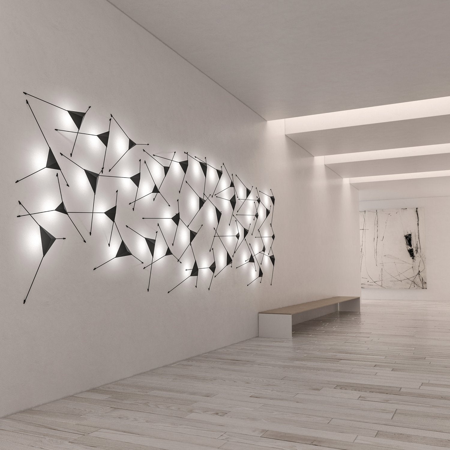 SONNEMAN, ABSTRACT LED SURFACE MOUNT, SEMI FLUSH MOUNT LIGHT